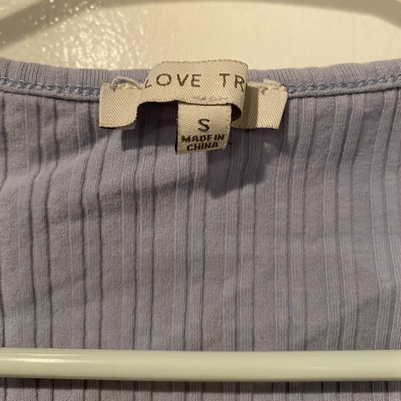 Light blue cropped blouse - Picture 2 of 2